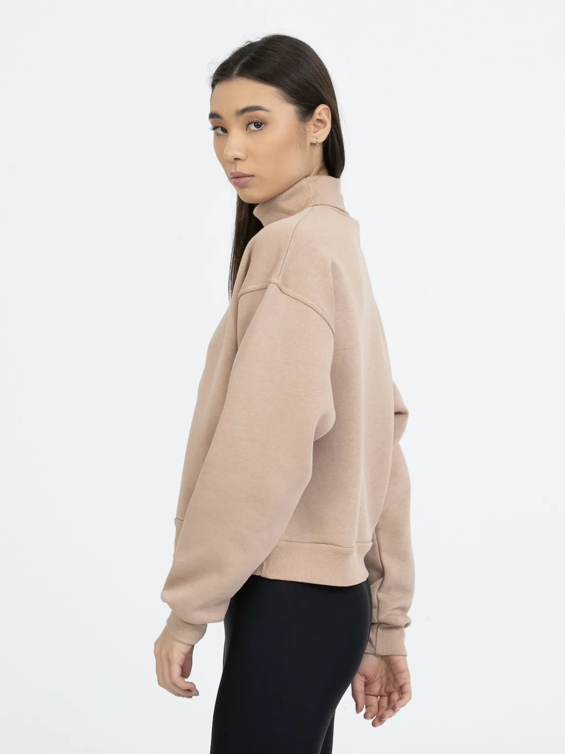 Sweatshirt mit Rollkragen
