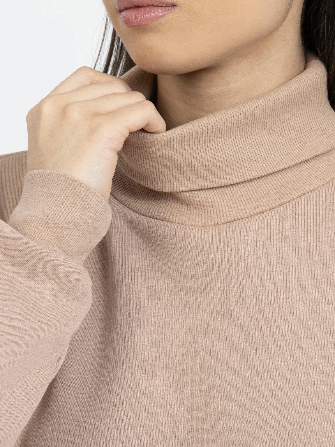 Sweatshirt mit Rollkragen