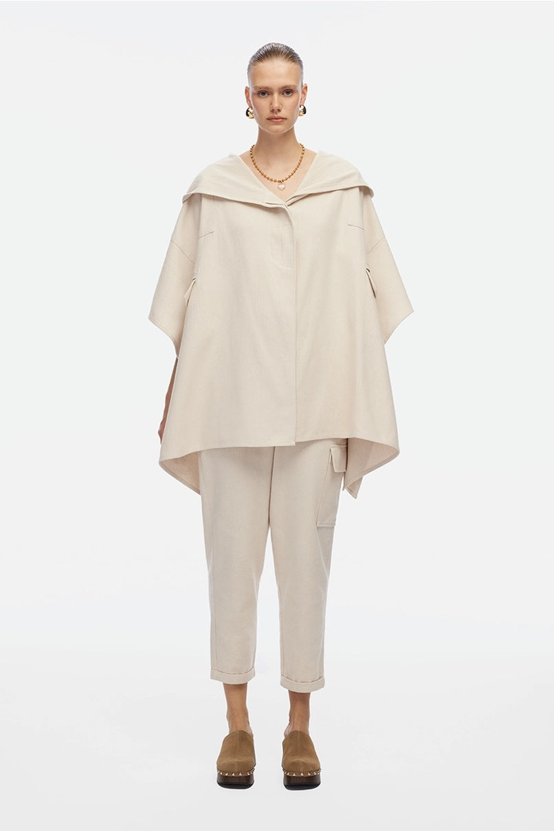 Poncho mit Kapuze