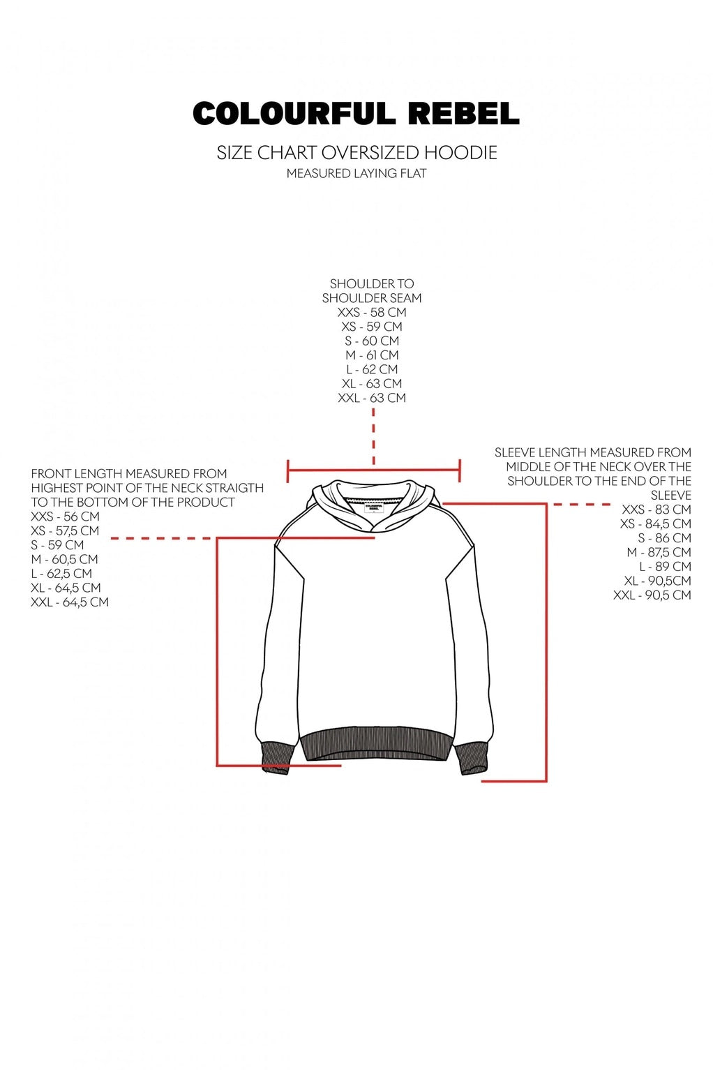 Kapuzenpullover mit weiter Passform